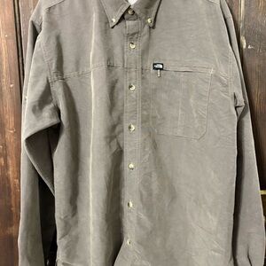 The North Face Men's Grey Button Down Sportsman Shirt